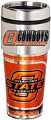 Oklahoma St Travel Tumbler Hi-Def Metallic Graphic