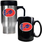 NFL Buffalo Bills Travel Mug & Coffee Mug Set