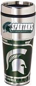 Michigan St Travel Tumbler Hi-Def Metallic Graphic