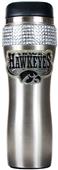 NCAA Iowa Stainless Steel Bling Travel Tumbler