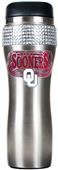 NCAA Oklahoma Stainless Steel Bling Travel Tumbler