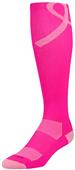 Twin City Pink Aware Over Calf Socks - Lg Ribbon Twin City Pink Aware Over Calf Socks - Lg Ribbon
