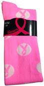 Twin City Pink Aware Over Calf Socks - Sm Ribbons