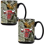 NBA Chicago Bulls 2pc Open Field Ceramic Mug Set