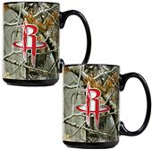 NBA Houston Rockets 2pc Open Field Ceramic Mug Set