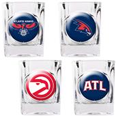 NBA Atlanta Hawks 4pc Collector's Shot Glass Set