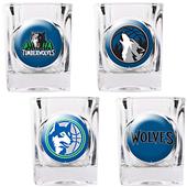 NBA Minnesota Timberwolves Collector Shot Glasses