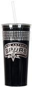 NBA San Antonio Spurs 16oz Bling Tumbler w/ Straw