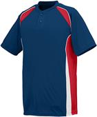 Augusta Base Hit 2-Button Baseball Jersey
