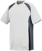 Augusta Base Hit 2-Button Baseball Jersey Augusta Base Hit 2-Button Baseball Jersey