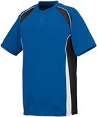Augusta Base Hit 2-Button Baseball Jersey Augusta Base Hit 2-Button Baseball Jersey