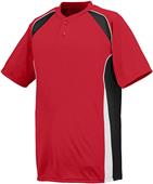 Augusta Base Hit 2-Button Baseball Jersey Augusta Base Hit 2-Button Baseball Jersey
