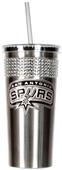 NBA San Antonio Spurs 16oz Bling Tumbler w/ Straw