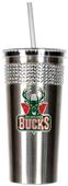 NBA Milwaukee Bucks Bling Tumbler w/ Straw