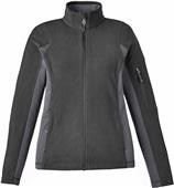 North End Generate Ladies Textured Fleece Jacket