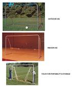 Indoor/Outdoor Folding Steel Soccer Goal 7'x12'