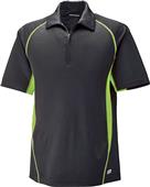 North End Sport Serac Mens Zippered Polo