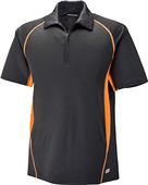 North End Sport Serac Mens Zippered Polo