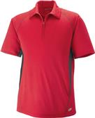 North End Sport Serac Mens Zippered Polo