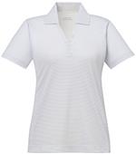 Extreme Launch Ladies Snap Protection Striped Polo Extreme Launch Ladies Snap Protection Striped Polo
