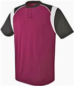 High Five Wildcard 2-Button Baseball Jersey High Five Wildcard 2-Button Baseball Jersey