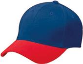 High 5 Cotton Twill 6-Panel 2-Color Baseball Caps