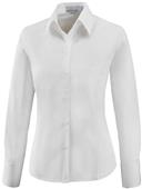 North End Ladies Luster Cotton Blend Poplin Shirt