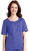 Adar Women's Sweetheart V-Neck Scrub Top Adar Women's Sweetheart V-Neck Scrub Top