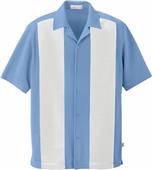 Il Migliore Mens Knit Ottoman Camp Shirt