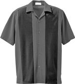 Il Migliore Mens Knit Ottoman Camp Shirt