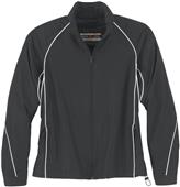 North End Ladies Woven Twill Athletic Jacket