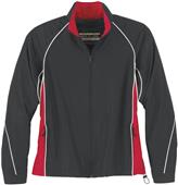 North End Ladies Woven Twill Athletic Jacket