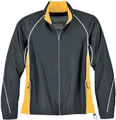 North End Ladies Woven Twill Athletic Jacket