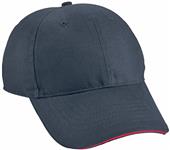 North End Brushed Chino Twill Sandwich Caps