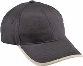 North End Unbrushed Chino Twill Cap w/Rolled Edge