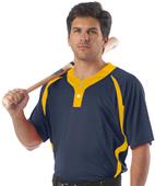 A4 2-Button Henley Baseball Jerseys CO A4 2-Button Henley Baseball Jerseys CO