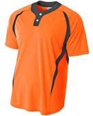A4 2-Button Color Blocked Henley Baseball Jerseys A4 2-Button Color Blocked Henley Baseball Jerseys