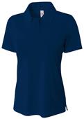 A4 Women's Solid Interlock Polo Shirts A4 Women's Solid Interlock Polo Shirts