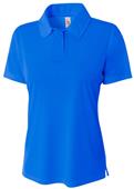A4 Women's Solid Interlock Polo Shirts A4 Women's Solid Interlock Polo Shirts