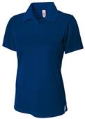 A4 Women's Textured Polo Shirts w/Johnny Collar CO A4 Women's Textured Polo Shirts w/Johnny Collar CO