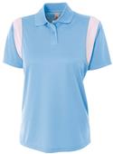 A4 Women's Color Blocked Polo Shirt w/ Knit Collar A4 Women's Color Blocked Polo Shirt w/ Knit Collar