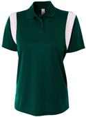 A4 Women's Color Blocked Polo Shirt w/ Knit Collar A4 Women's Color Blocked Polo Shirt w/ Knit Collar