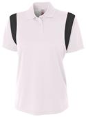 A4 Women's Color Blocked Polo Shirt w/ Knit Collar A4 Women's Color Blocked Polo Shirt w/ Knit Collar