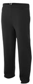 A4 Adult Open Bottom Pocketed Fleece Pants A4 Adult Open Bottom Pocketed Fleece Pants