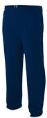 A4 Adult Open Bottom Pocketed Fleece Pants A4 Adult Open Bottom Pocketed Fleece Pants