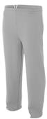 A4 Adult Open Bottom Pocketed Fleece Pants A4 Adult Open Bottom Pocketed Fleece Pants