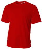 A4 Adult Short Sleeve Crew Birds Eye Mesh T-Shirts A4 Adult Short Sleeve Crew Birds Eye Mesh T-Shirts