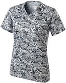 Holloway Ladies Erupt Dry-Excel V-Neck Camo Shirts