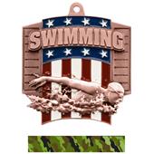 Hasty Awards Patriot Swimming Medal M-776W Hasty Awards Patriot Swimming Medal M-776W