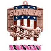 Hasty Awards Patriot Swimming Medal M-776W Hasty Awards Patriot Swimming Medal M-776W